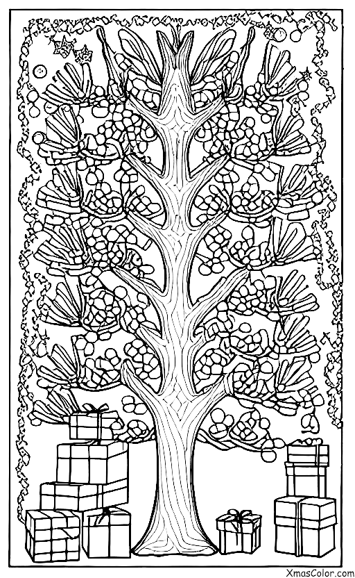 Christmas / Advent: Jesse tree with symbols of the Old Testament