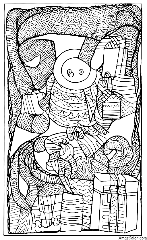 Christmas / Blankets: A Christmas blanket as a wall hanging