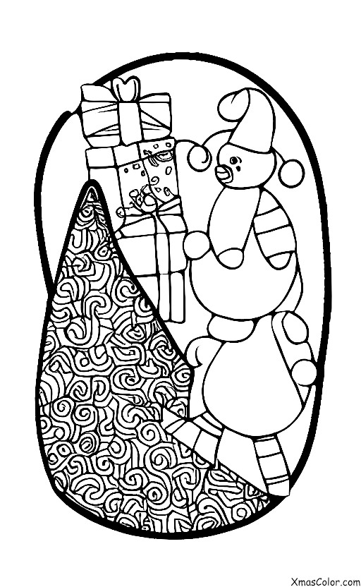 Christmas / Blankets: A Christmas blanket wrapped around a present