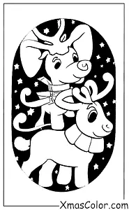 Christmas / Blitzen: Blitzen and the other Reindeer getting ready for Christmas Eve