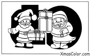 Christmas / Boxing Day: Santa Claus delivering presents to all the good girls and boys