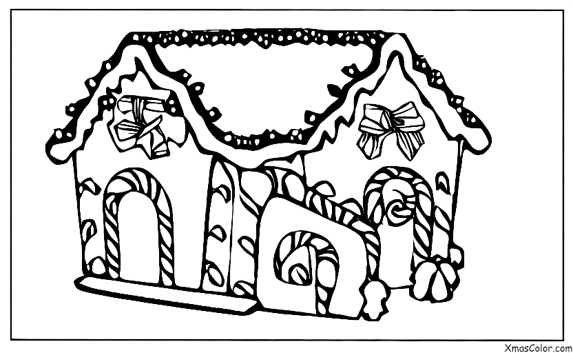 Christmas / Building Gingerbread Houses: Decorating the gingerbread house