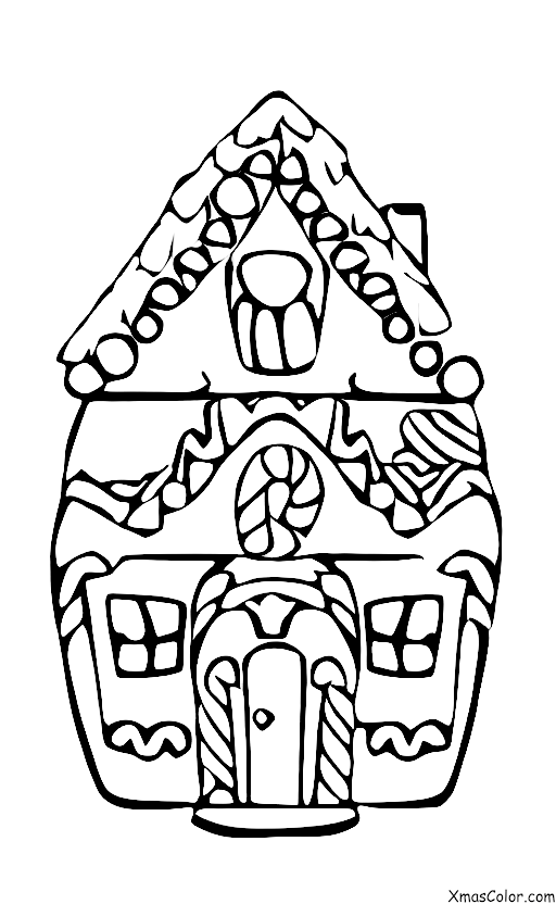 Christmas / Building Gingerbread Houses: Playing with the gingerbread house