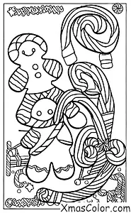 Christmas / Candy Canes: A Gingerbread Candy Cane