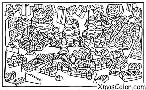 Christmas / Candy: A big pile of colorful candy