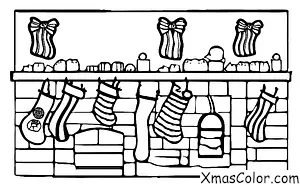 Christmas / Candy: A Christmas stocking full of candy