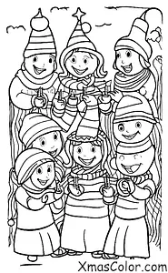Christmas / Children: Children caroling