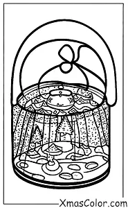 Christmas / Christmas Bells: A Christmas bell in a snow globe