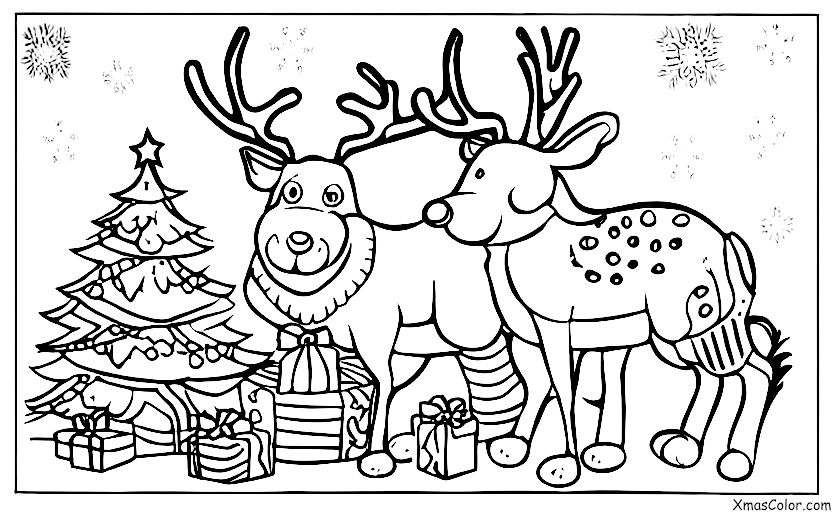 Christmas / Christmas cake: A Christmas cake in the shape of a reindeer