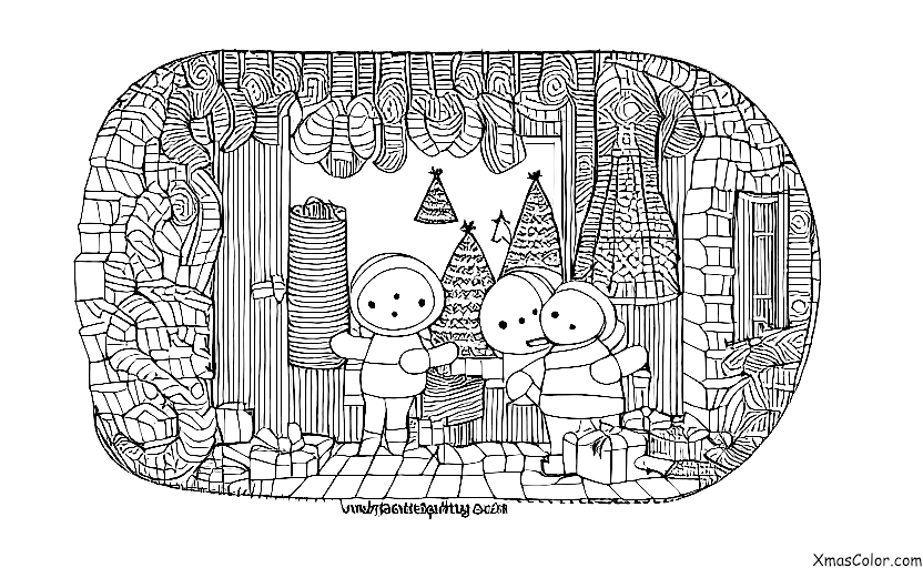 Christmas / Christmas Cards: A Christmas card with a pop-up