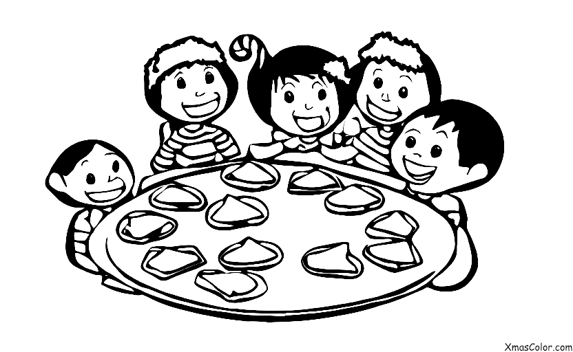 Christmas / Christmas Cookies: Children Eating Cookies