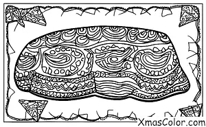 Christmas / Christmas food: Chocolate log