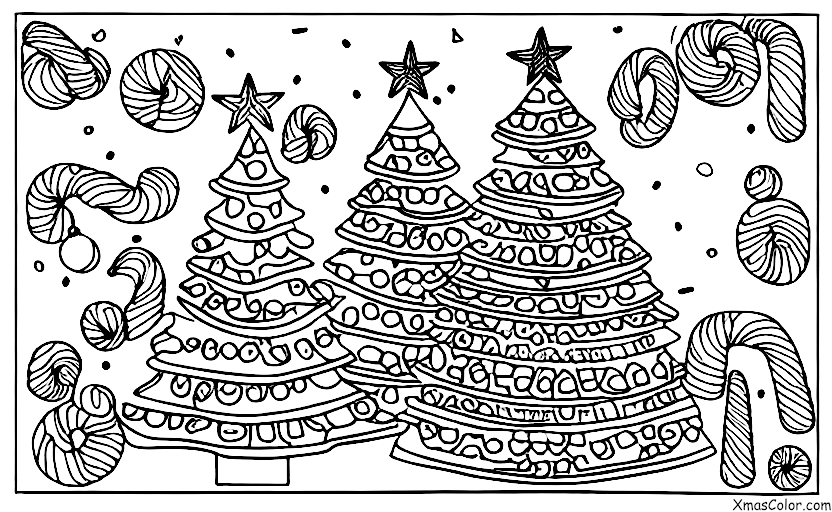 Christmas / Christmas food: Christmas Tree Made Out Of Candy
