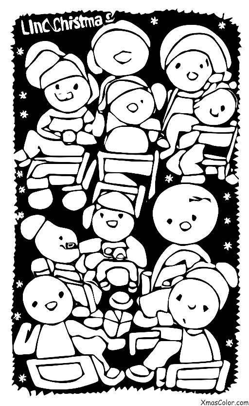Christmas / Christmas games: A game of musical chairs