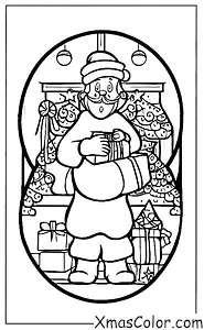 Christmas / Christmas in Asia: Santa in front of a pagoda