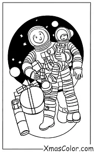 Christmas / Christmas in other galaxies: Christmas in space