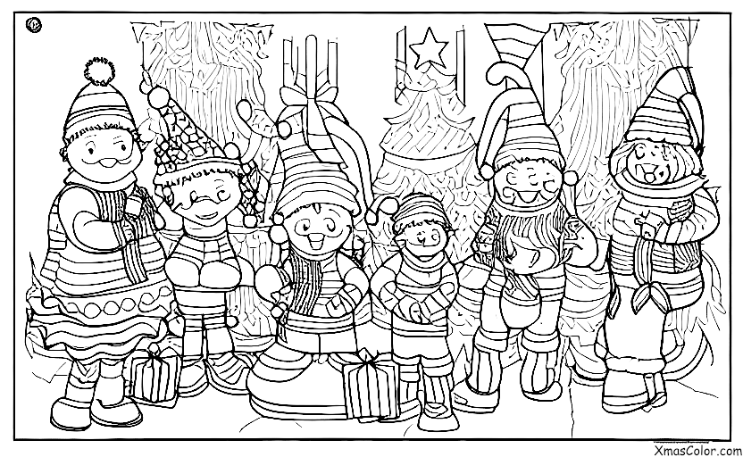 Christmas / Christmas in other galaxies: Christmas on a weird planet
