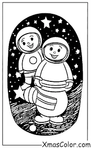 Christmas / Christmas in space: Christmas on the moon