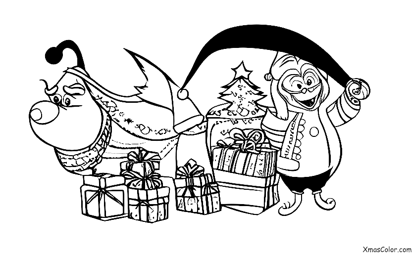 Christmas / Christmas in the past: A scene from The Grinch Who Stole Christmas