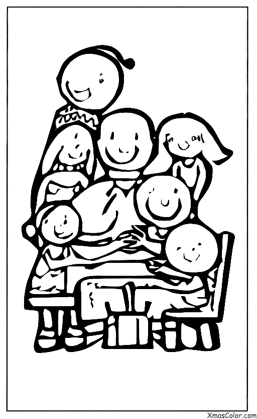 Christmas / Christmas in the present: The family is playing games together