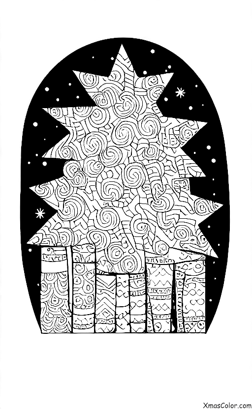 Christmas / Christmas in the suburbs: A family is decorating their Christmas tree together