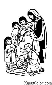 Christmas / Christmas Miracle: The shepherds visiting Jesus