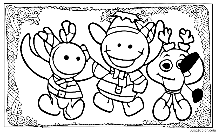 Christmas / Christmas on the moon: Rudolph on the moon
