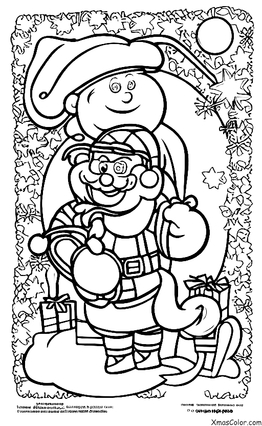 Christmas / Christmas on the moon: Santa's workshop on the moon