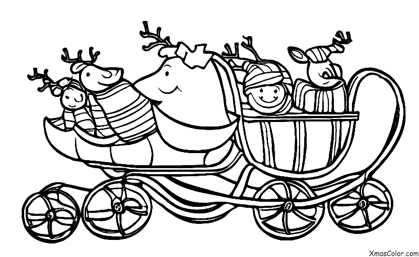 Christmas / Christmas Ornaments: A sleigh