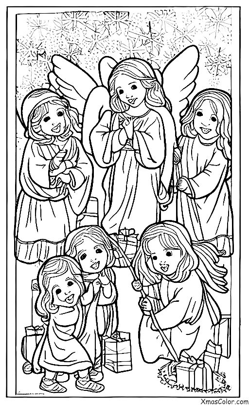 Christmas / Christmas Pageants: The angels appearing to the shepherds
