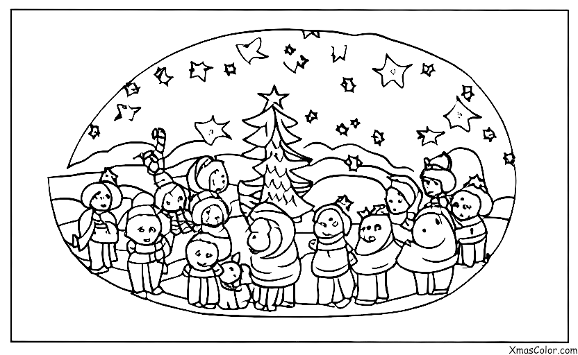 Christmas / Christmas Pageants: The shepherds watching over their flock