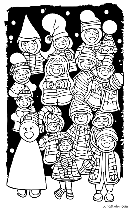 Christmas / Christmas parties: Christmas caroling