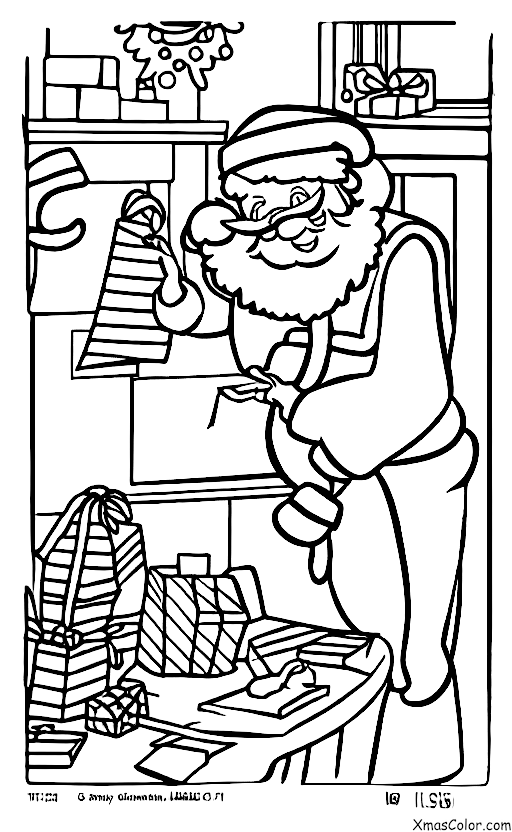 Christmas / Christmas plays: Santa checking his list