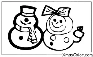 Christmas / Christmas pudding: Christmas pudding snowman