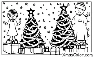 Christmas / Christmas pudding: Christmas pudding tree