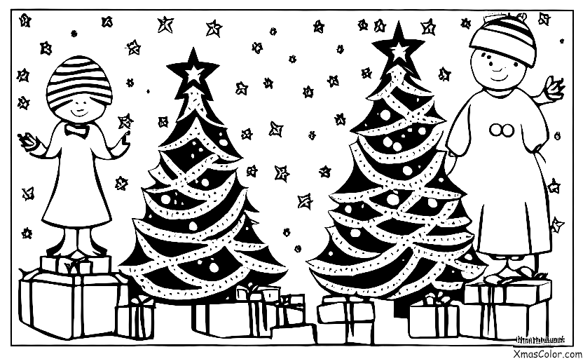 Christmas / Christmas pudding: Christmas pudding tree