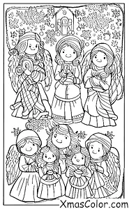 Christmas / Christmas Stockings: Angels