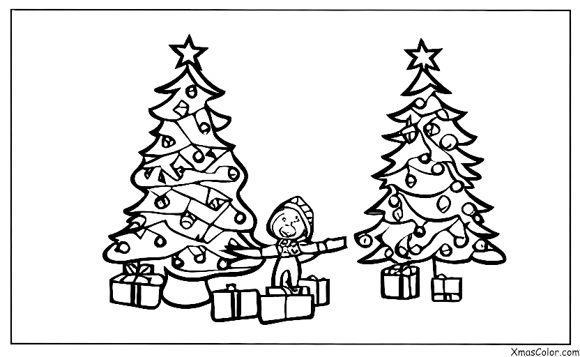 Christmas / Christmas Tree Decorating: Decorating the tree with lights