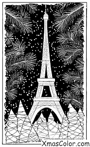 Christmas / Christmas trees around the world: The Eiffel Tower in Paris