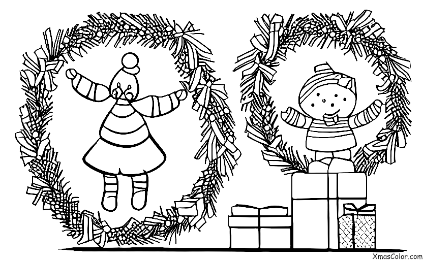 Christmas / Christmas Trees: A Christmas wreath