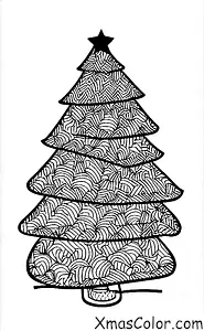 Christmas / Christmas Trees: A traditional Christmas tree with presents below