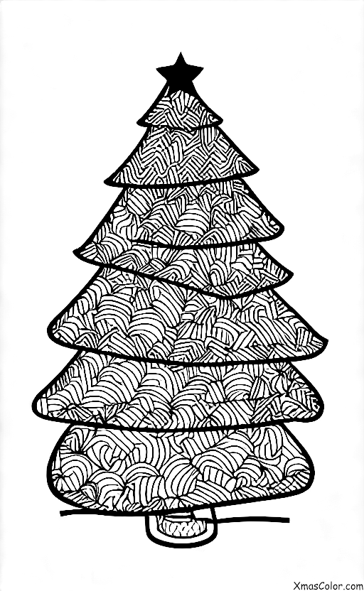 Christmas / Christmas Trees: A traditional Christmas tree with presents below
