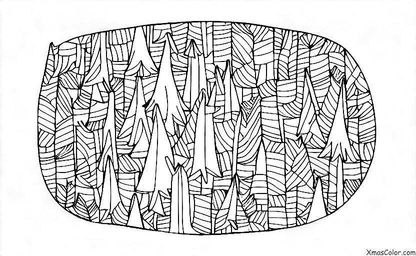Christmas / Christmas Trees: Christmas trees in a forest