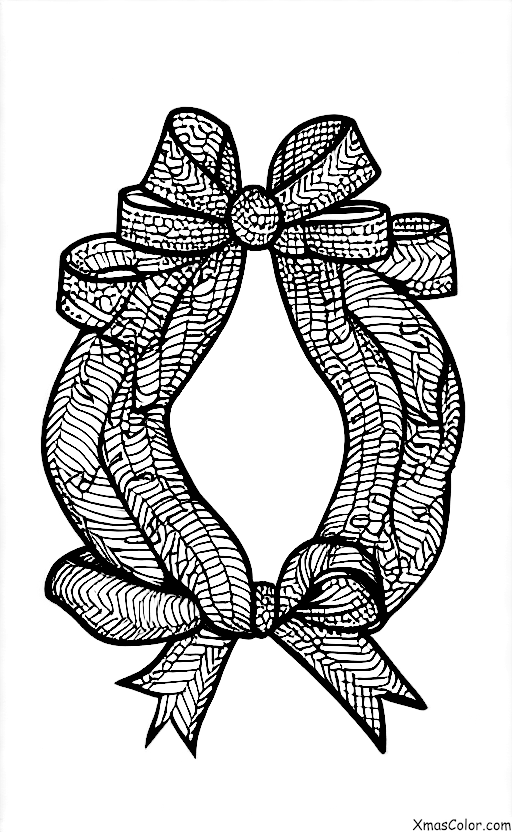 Christmas / Christmas Wreaths: A colorful wreath with ornaments