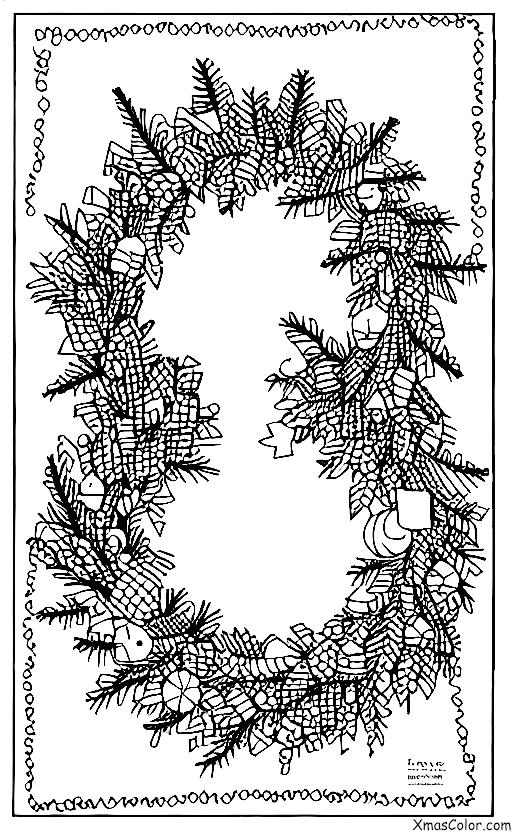 Christmas / Christmas Wreaths: A wreath made of scraps