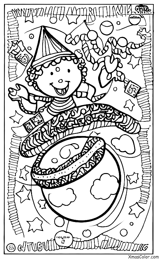 Christmas / Comet: A comet making a wish come true