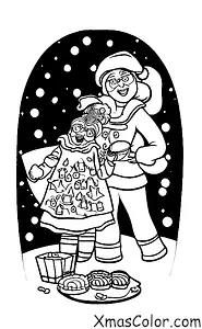 Christmas / Crazy Christmas: Mrs. Claus baking Christmas cookies