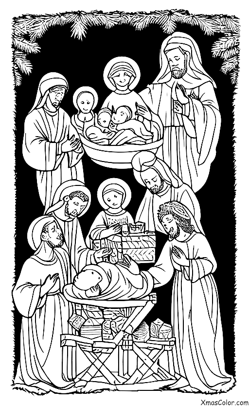 Christmas / Deck the Halls: The Nativity scene