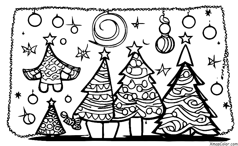 Christmas / Different ways to decorate a Christmas tree: Decorate the Christmas tree with ornaments