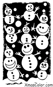 Christmas / Disney Christmas: All of the Disney Characters making snowmen
